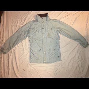 Ariat rain jacket, well made light blue
